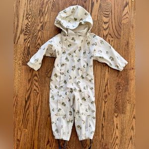 KULING X Garbo & friends rain bunting lined raincoat waterproof olive floral